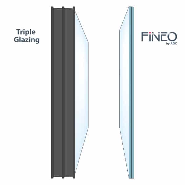compare fineo vacuum glazing with triple glazing