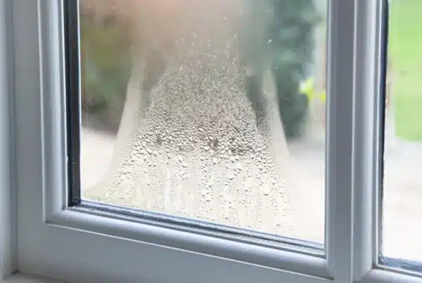 Condensation on inside of window
